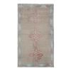 Distressed Area Rug Hand Knotted Colorful Low Pile Oushak | Rugs by Vintage Pillows Store. Item composed of cotton and fiber