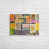 Canvas Print - The Hearth Quilt - Folk Abstract Patchwork | Work by Eman's Gallery