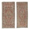 Vintage Fine Matching Twin Tribal Rugs, Wool Distressed Rugs | Runner Rug in Rugs by Vintage Pillows Store. Item made of cotton with fiber