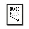 Dance Floor Vertical Arrow Down Right | Prints in Paintings by Western Mavrik