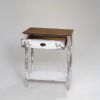 Hand-Painted Solid Wood Bird Console Table – Whitewashed Entryway Console, One-of-a-Kind Functional Art | Tables by Birds and Gardens Inc. Item made of wood works with contemporary & country & farmhouse style