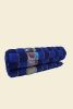 Upcycled Seat Cushion in Blue | Pillows by BOI. Item made of fabric works with contemporary style