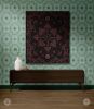 IVI - Mushroom + Cannabis  Blanket Red Purple | Linens & Bedding by Sean Martorana. Item made of cotton