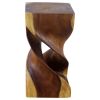 Haussmann® Wood Double Twist Stool Table 12 in SQ x 23 in | Chairs by Haussmann®