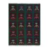 Vintage Organic Wool Checkered Turkish Tulu Rug 3'6'' X 4'7' | Area Rug in Rugs by Vintage Pillows Store