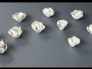 Hand-sculpted Clay Peony Tulip Wall Sculpture – Set of 12 | Wall Hangings by Leramic