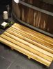 Haussmann® Teak Teak Spa Mat ST 28 L x 17 W x 2 in H Teak | Rugs by Haussmann®