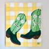 Daisy Boots | Oil And Acrylic Painting in Paintings by Nicole Simms