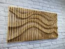 "ALEXIA" Parametric Wood Wall Art / 100% Solid Wood | Wall Sculpture in Wall Hangings by ArtMillWork Design. Item made of wood