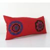 Suzani Body Pillow Fashioned from a Tashkent Suzani, Long Uz | Cushion in Pillows by Vintage Pillows Store