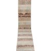Distressed Extra Long Hallway Oushak Runner Rug - Long Stair | Rugs by Vintage Pillows Store. Item composed of fabric
