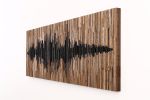 Soundwave: wood wall art | Wall Sculpture in Wall Hangings by Craig Forget. Item composed of wood in mid century modern or contemporary style