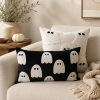 Ivory Tufted Ghost Pillow Cover | Pillows by Busa Designs