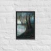 Framed Print – Before I Sleep – Atmospheric Forest and Water Landscape | Work by Eman's Gallery