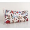 Animal Motif Suzani Pillow, Handmade Aquarium Pictorial Embr | Cushion in Pillows by Vintage Pillows Store