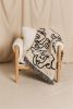 La Cara Beige Throw | Linens & Bedding by PAR  KER made. Item made of cotton with fiber works with boho & mid century modern style