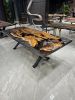 Epoxy Table - Epoxy Dining Table - Resin Table Art | Tables by Tinella Collection. Item made of wood with synthetic works with contemporary & country & farmhouse style