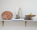 Orange Check Oval Serving Platter | Serveware by Rosie Gore. Item made of ceramic