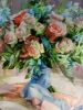 Bridal flowers portrait, Custom wedding bouquet painting | Oil And Acrylic Painting in Paintings by Natart. Item composed of canvas and synthetic