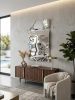 Mirror Artwork - Chrome Wall Sculpture - Silver 3D painting - Modern Metal Hanging | Wall Hangings by Vaiva Art Atelier