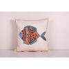 Tashkent Suzani Fish Pillow Case Made from a 19th Century Su | Cushion in Pillows by Vintage Pillows Store