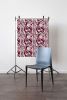 Cobra Head, Eggplant | Fabric in Linens & Bedding by Philomela Textiles & Wallpaper. Item made of linen