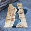 Clear Epoxy Coffee Table | Tables by Ironscustomwood. Item composed of wood