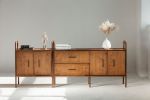 Entertainment center, Mid century sideboard | Storage by Plywood Project. Item made of oak wood compatible with minimalism and mid century modern style