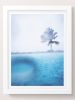 The warm rain makes the blue paint splatter | Photography by She Hit Pause. Item made of paper