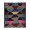 Turkish Colorful Checkered Tulu Rug 4'1'' X 4'8'' | Area Rug in Rugs by Vintage Pillows Store
