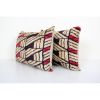 Handwoven Silk Ikat Velvet Pillowcase, Matching Brown Velvet | Sham in Linens & Bedding by Vintage Pillows Store. Item composed of cotton