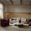 Sphere Round Sofa Table Travertino Bianco | Work by District Loom