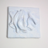 Comfort Zone Mini #04 — Strukturbild Marmoroptik Baby Blue | Wall Sculpture in Wall Hangings by Reyku