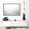 Minimalist black and white beach photograph, "Gulf Spray" | Photography by PappasBland. Item made of paper works with minimalism & contemporary style