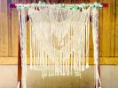Bohemian Wedding Macrame Backdrop / Extra Large Macrame Wall Hanging | Wall Hangings by Love & Fiber | San Diego in San Diego. Item composed of cotton