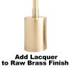 Add-on - Lacquer Application | Lighting by Peared Creation. Item made of brass