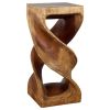 Haussmann® Wood Double Twist Stool Table 12 in SQ x 26 in | Chairs by Haussmann®