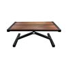 Contemporary Walnut and Metal Entryway Table | Coffee Table in Tables by Sand & Iron