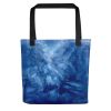 Tote Bag - Thunder - Dramatic Blue Storm Cloud Art | Work by Eman's Gallery
