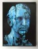 Frozen Gaze – Contemporary Bust Painting | Mixed Media in Paintings by Dario Moschetta