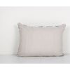 Blue Silk Ikat Velvet Lumbar Pillow Cover - Uzbek Ethnic Dec | Cushion in Pillows by Vintage Pillows Store