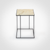 FramE - Travertine Side table | Tables by DFdesignLab - Nicola Di Froscia. Item made of steel with marble works with minimalism & modern style