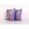 Pair Suzani Silk Cushion Cover from Uzbekistan, Set of Two E | Pillows by Vintage Pillows Store
