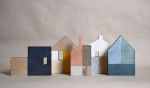 Wooden House - Blue/Silver No.9 | Sculptures by Susan Laughton Artist. Item made of wood