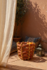 (L) Hull Basket in Red Earth | Storage Basket in Storage by Knots Studio