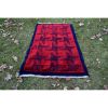 Vintage Angora Wool Red Mohair Tulu Rug - Organic Shaggy | Area Rug in Rugs by Vintage Pillows Store. Item composed of fabric