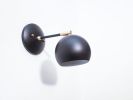 Adjustable Wall Light - Bedside Light Modern Black Sconce | Sconces by Retro Steam Works. Item composed of brass in mid century modern or industrial style