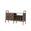 Wooden mid century modern sideboard, Media console | Storage by Plywood Project. Item made of oak wood works with minimalism & mid century modern style