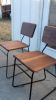 Walnut Hairpin Chair | Chairs by Harrow and Sickle Leather Design