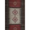 Vintage Animal Turkish Soumac Kilim Rug 3'6'' x 6'1'' | Area Rug in Rugs by Vintage Pillows Store. Item made of cotton & fiber